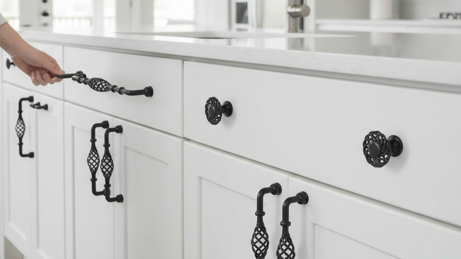 Black Cabinet Handles & Birdcage Pulls  LEDSone UK Ltd