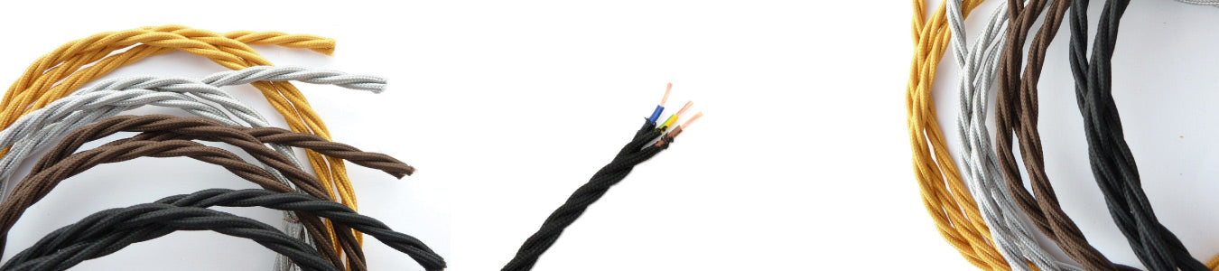       Fabric Twisted Cables | Braided Lighting Cables | Ledsone.co.uk – LEDSone UK Ltd