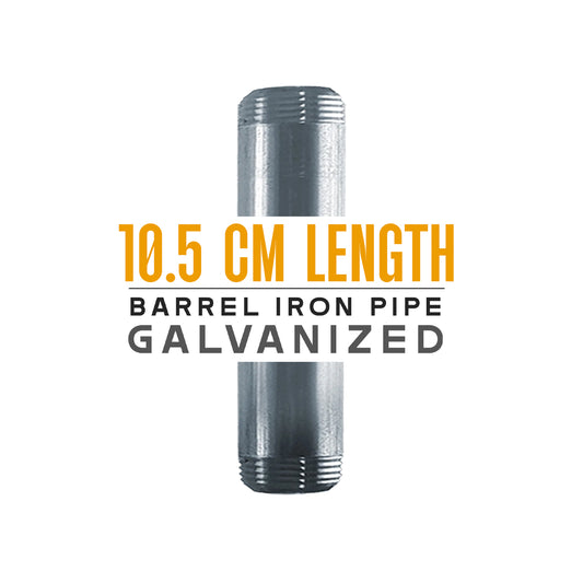 10.5cm ¾ BSP Galvanized MALLEABLE Tubing Iron threaded Pipe Light Fittings~1162