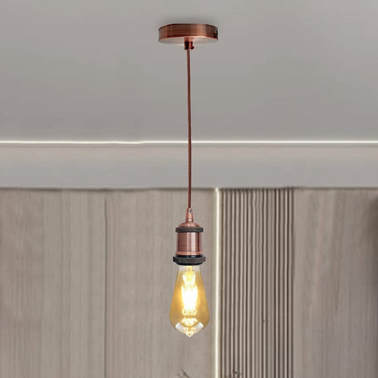 1m Pendant Light E27 Copper Holder Vintage Ceiling Set~1703