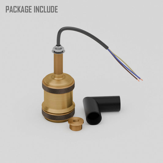 Conector en L y T para iluminación de conductos con soporte de brazo E27 - 5643