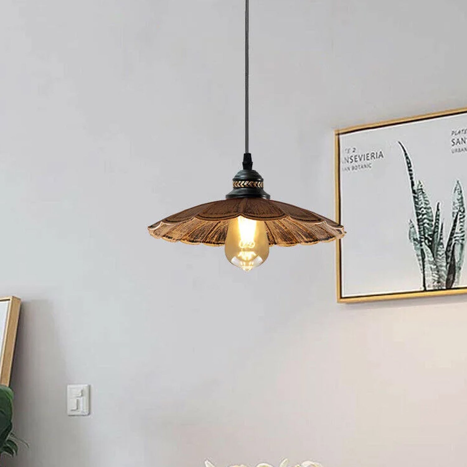 Retro style outlet pendant lights