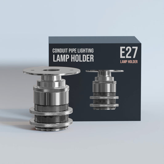 E27 ES Bulb Holder Batten Lamp Fitting Threaded 20mm Conduit Pipe Socket-5585