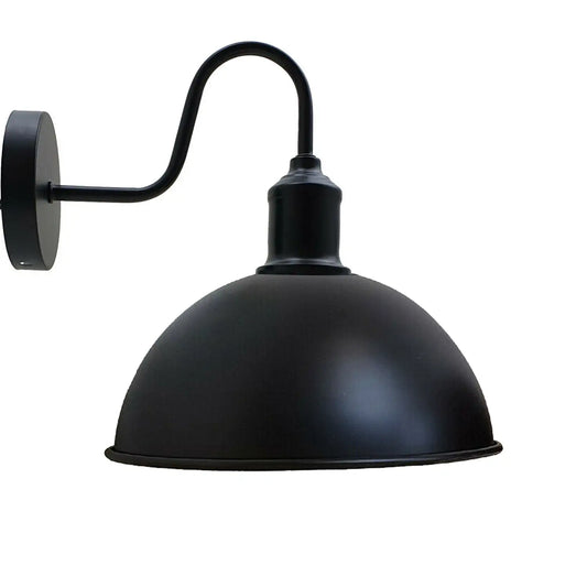 Black Dome Shape Metal Wall Scone Wall Lights-5620