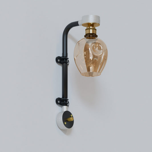 Outdoor Install Conduit Pipe Glass Wall Lighting Kit ~5652