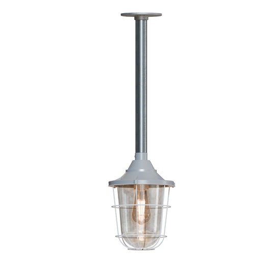 3/4 Entry Lantern Caged Steampunk Pipe Conduit Pendant Light Kit ~6102