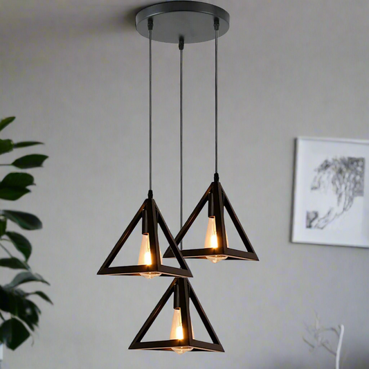 Black 3 Head Modern Pendant Light ~6327