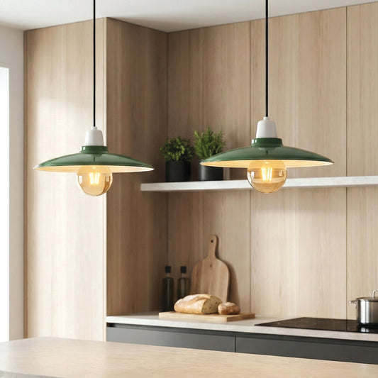 25.5cm Flat Lampshade Metal For Hanging Lights ~6569