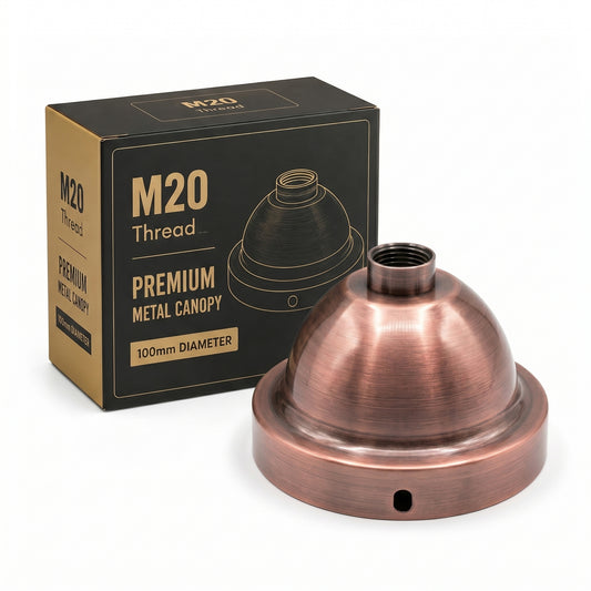 M20 Male to Female Thread Ceiling Rose 100mm Pendant Canopy Kit~6817