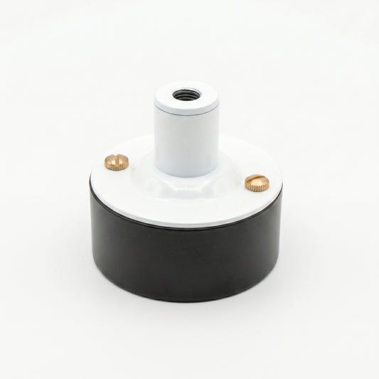 20mm Conduit Ceiling Rose Kit Black Metal Back Box Fitting ~6872