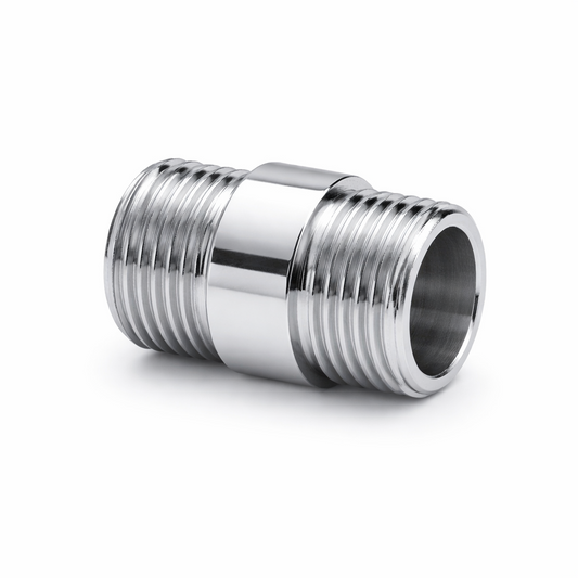 16mm Lighting Nipple Connector Chrome White Yellow Brass