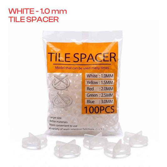 Reusable Tile Spacers 100 Pack for Floor & Wall Tiling~6998