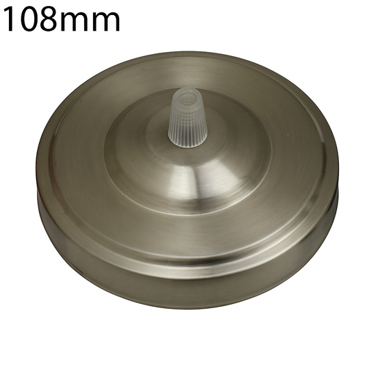 Satin Nickel Ceiling Rose 108mm Diameter Vintage Light Fitting~1470