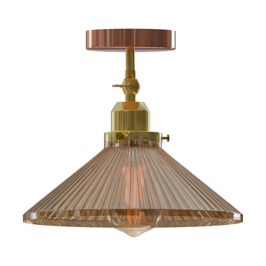 Lámpara de techo de cristal estilo loft industrial retro vintage ~1382