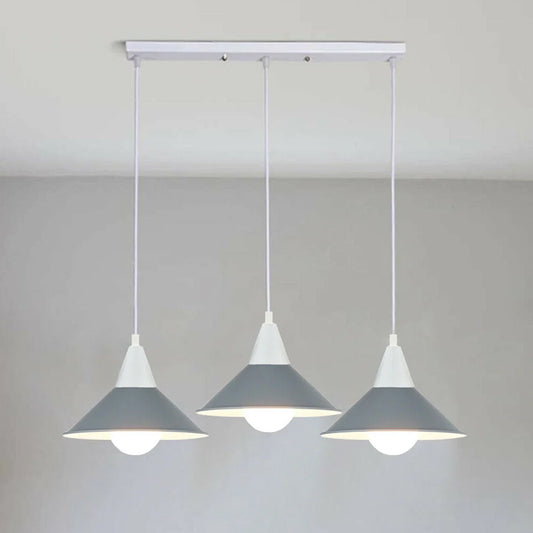 3-koppige moderne kroonluchter hanglamp kap kleur plafond hanglampenkappen~2079