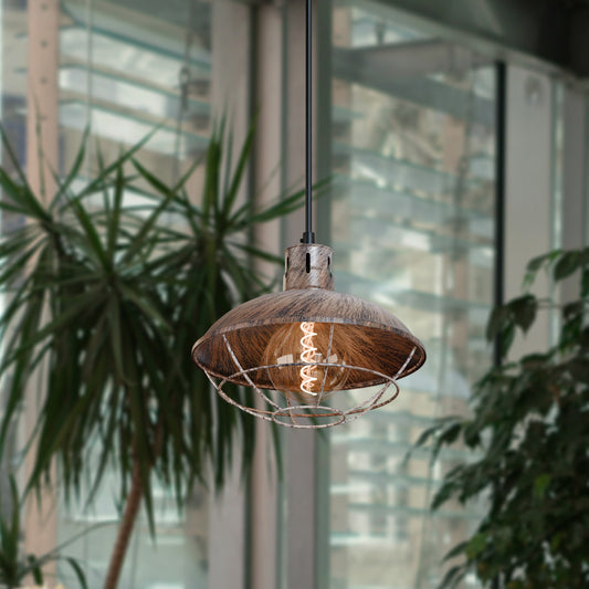 Nautical Fisherman Shade with Cage Pendant Light fixture ~5518