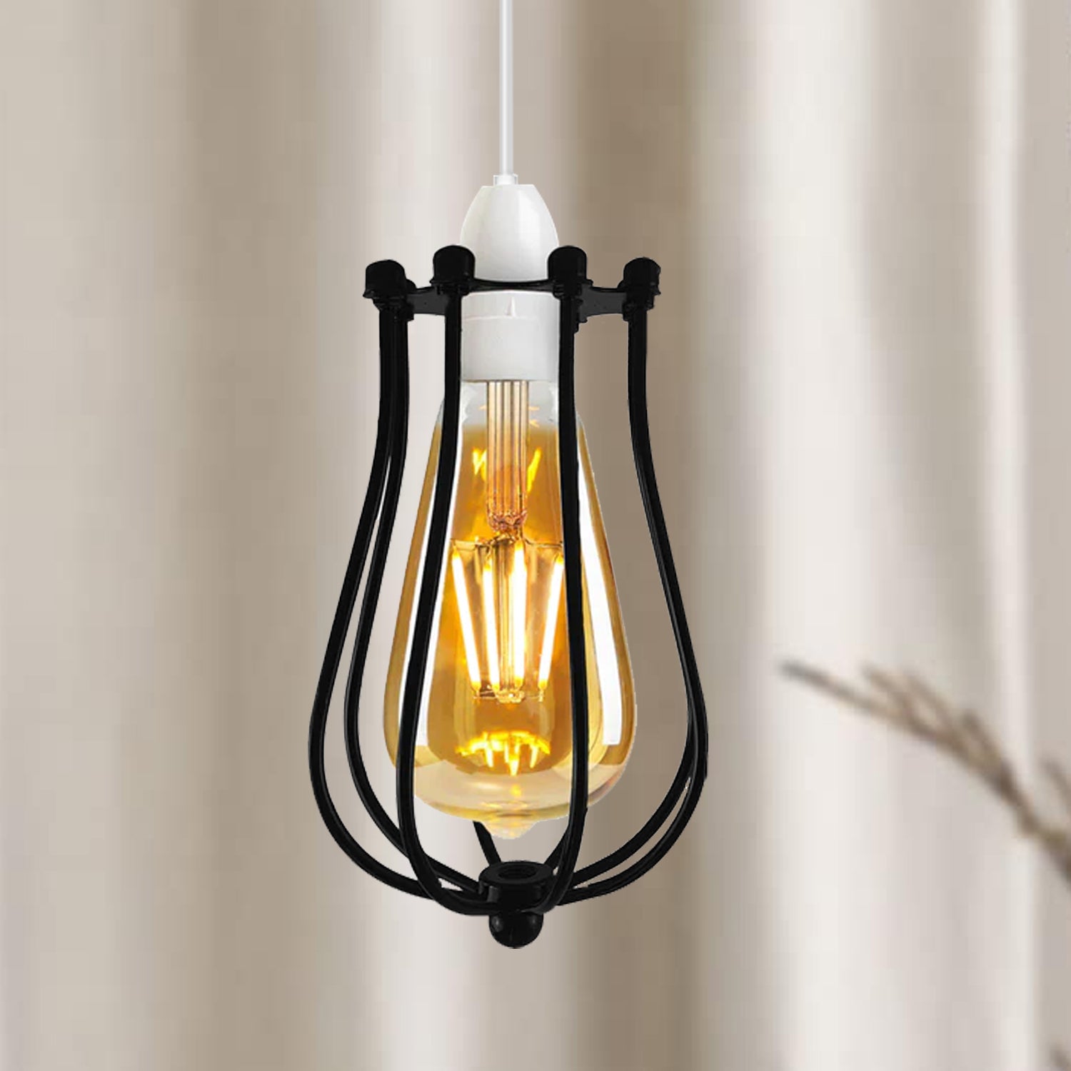 Balloon Shape Rustic Red Metal Wire Cage Lampshade – LEDSone UK Ltd