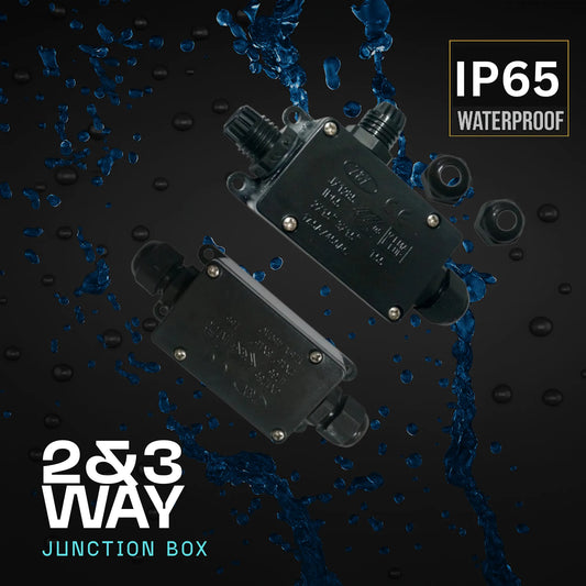2 & 3 Way IP65 waterproof outdoor electrical junction box~1431