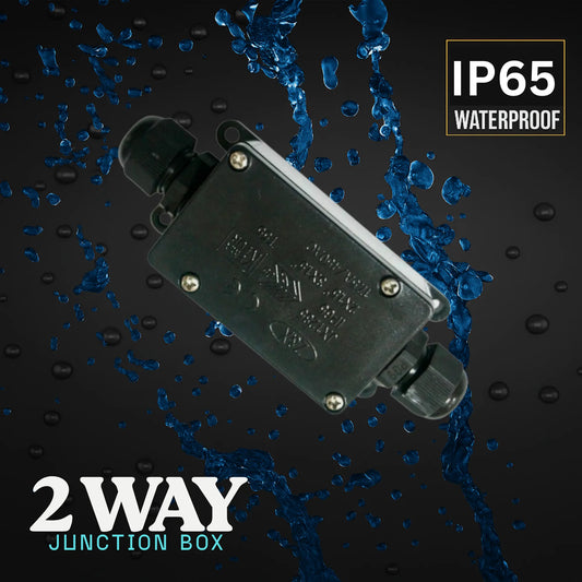 IP65 2 Way Waterproof Junction Box Cable Connector ~2043