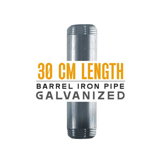 30cm ¾ BSP Galvanized MALLEABLE Tubing Iron threaded Pipe Light Fittings~1155