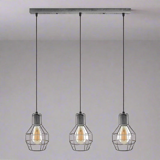 vintage industrial pendant chandelier