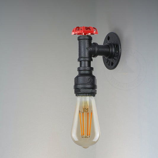 Vintage Industrial Ceiling Wall Light Lamp Metal Water pipe Rustic Steam punk~2168