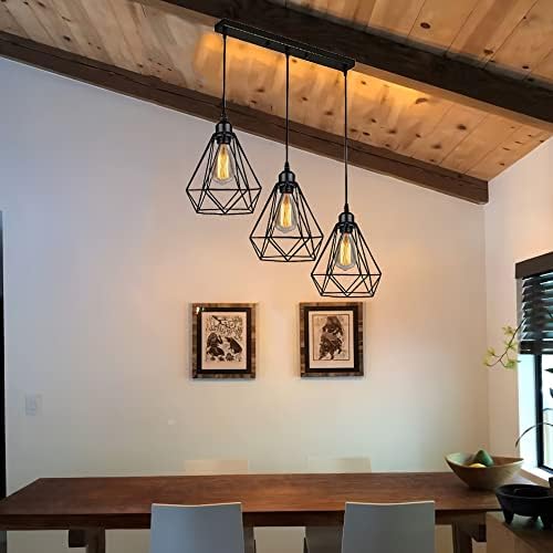 Modern Rectangle 3 Way Ceiling Pendant Light ~6152