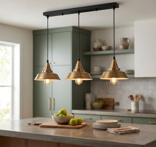 Yellow Brass Ceiling Hanging Pendant Light Fitting ~6391