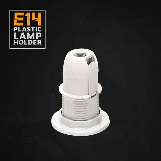 E14-fitting lamphouder Edison kleine schroef witte kunststof lamphouder~4360