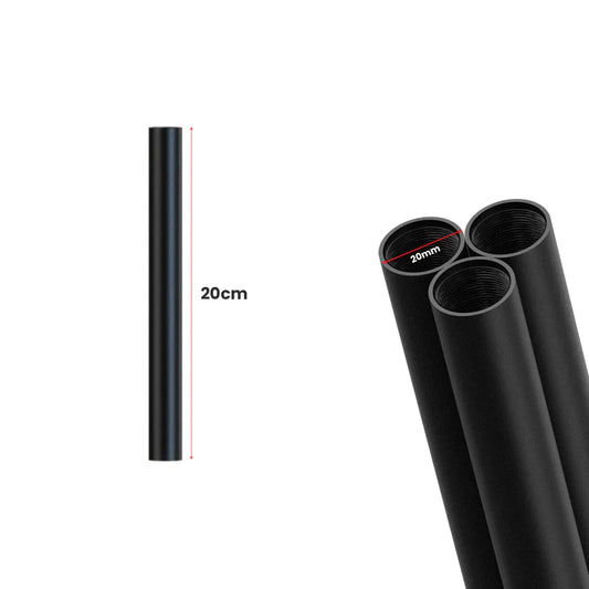 20mm Diameter Black Steel Round Conduit Pipe Female thread conduit lighting ~5757