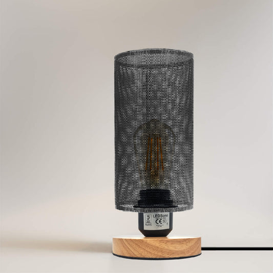 Small Table Lamps Black wire cage