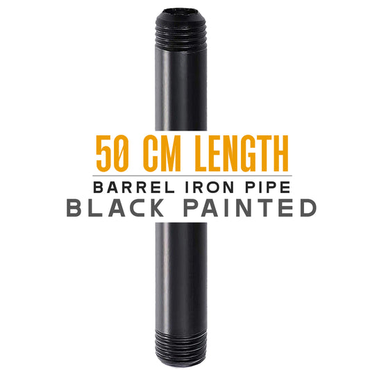 50cm BSP Black Malleable Tubing iron threaded pipe Light Fittings~3533