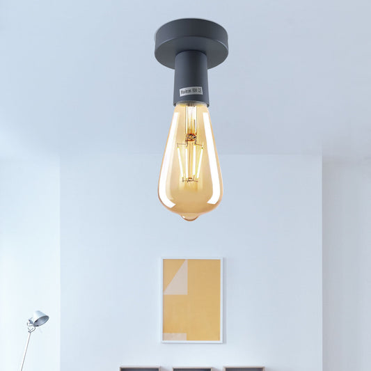 Vintage Flush Ceiling Light E27 Light Bulb Holder Light Socket ~6029