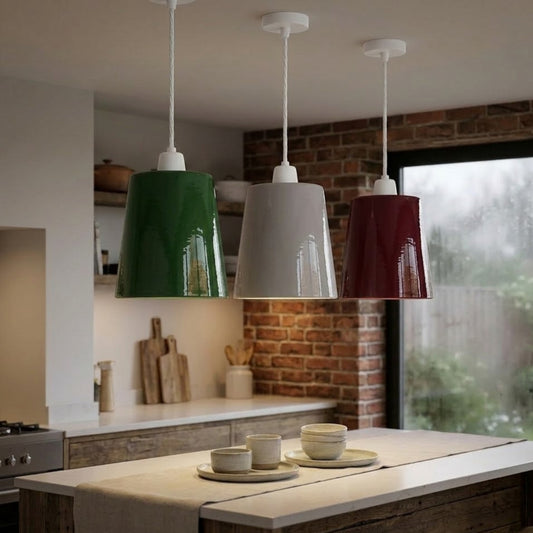 Easy-Fit Lampshade Only - E27 Modern Mug Pendant Shade ~2243