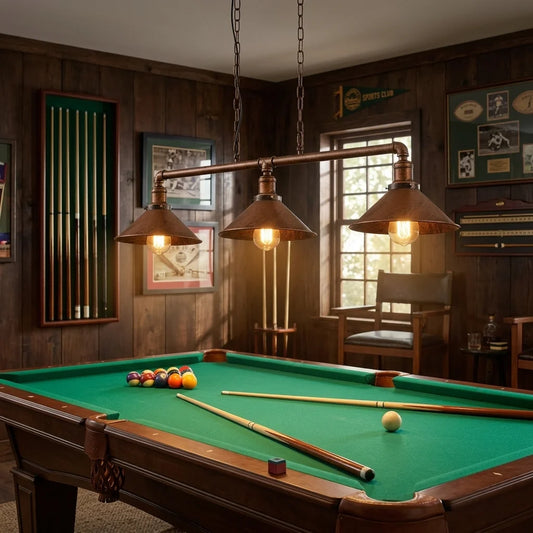 Pool Table Lights Steampunk Metal ~1124