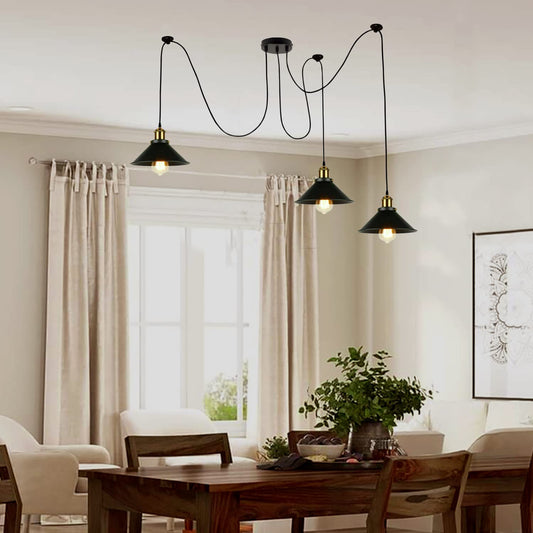 Multi Fleming Spider Pendant Light Black ~6165
