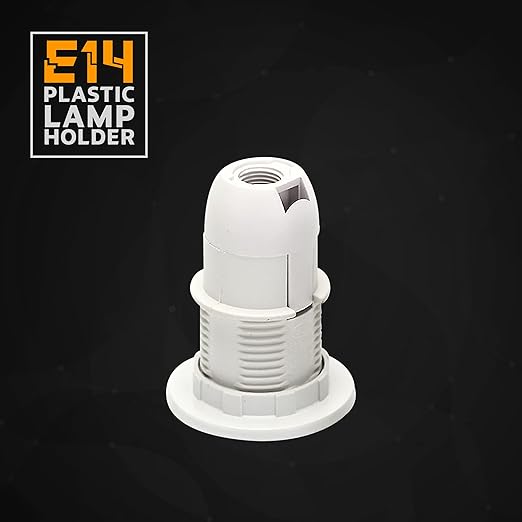 E14 Screw Lampshade Light holder Collar Ring Adaptor Bulb Holder White~1831