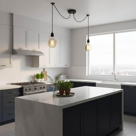 Spiral 2 Light Pendant lamp Fitting ~6432