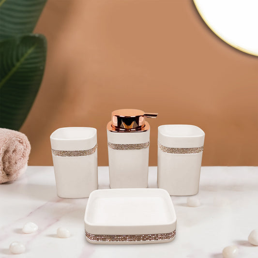 Juego de 4 accesorios de baño de lujo ~5422