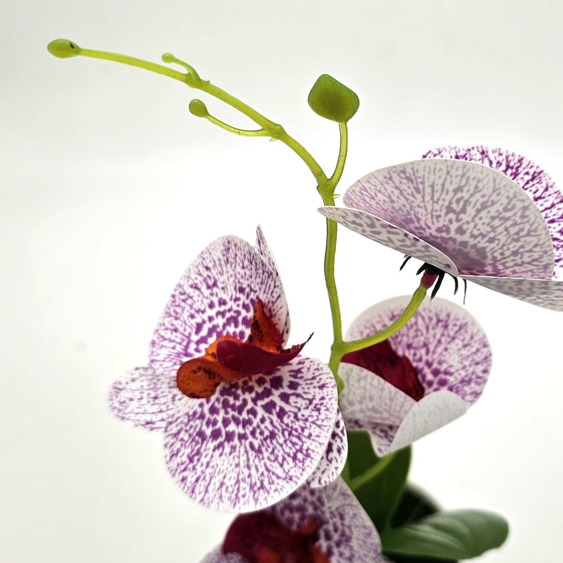 rtificial Orchid Flowers Plants with Vase