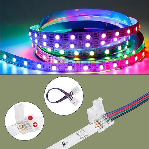 LED Strip Light Connectors 4Pin Clip To 4 Pin Clip~3662