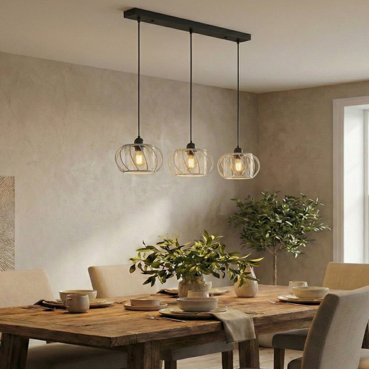 3 Light Crystal Glass Pendant Lamp ~6537