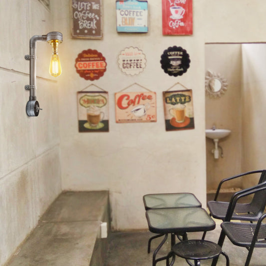 Industrial Pipe Lighting Retro Wall Designer Light Galvanized conduit Wall Light ~5488