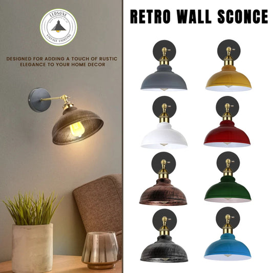LEDSone Retro Wall Sconce Dome Wall Light Fixture ~1220