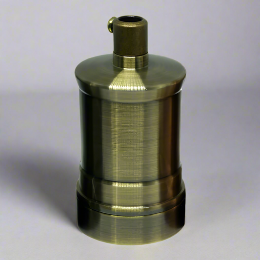 Green Brass E27 Vintage Industrial Lamp Light Bulb Holder Antique Retro Edison Light fitting~2960