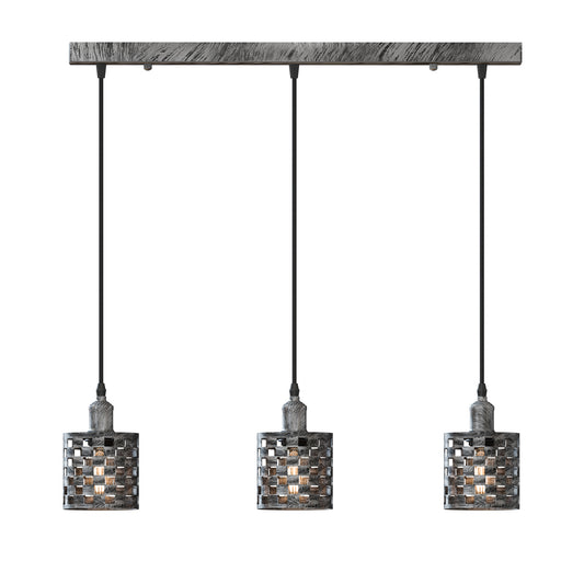 Lámpara colgante retro de 3 luces - Base E27 ~4001