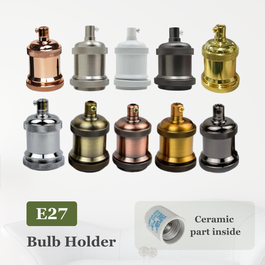 Light Bulb Holder Vintage Industrial Antique Retro Lamp Edison ES E27 Fitting ~3423