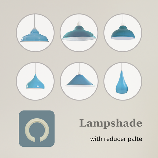 Vintage Industrial Pendant Light Metal Shades E27–5 Shapes~1328