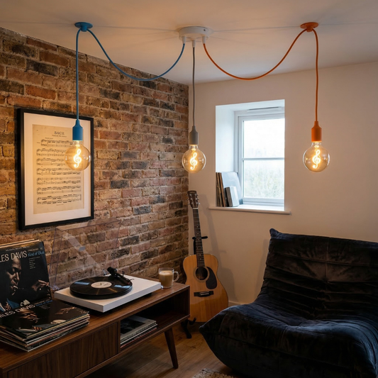 3-Head Colourful Spider Pendant Light | E27 | UK ~5184