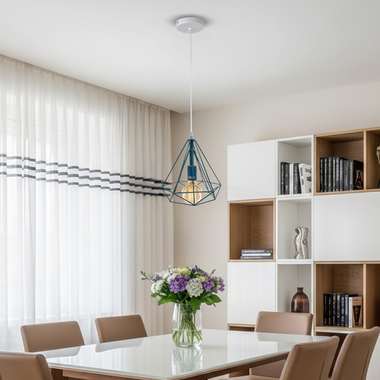 Vintage Industrial Retro Hanging Ceiling Lamp Metal Wire E27 Cage~2329